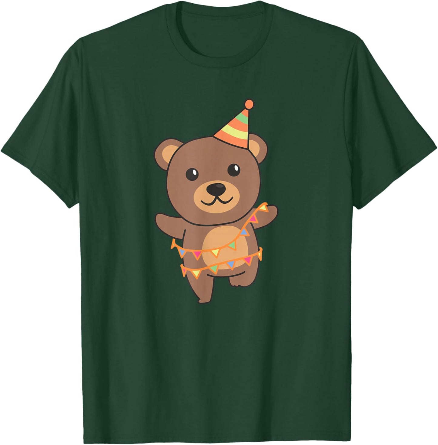 Birthday Bear for Children, Birthday Bear T-Shirt - T-Shirt | Forest