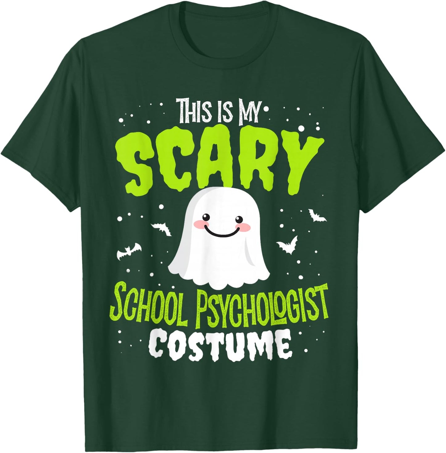 Funny Halloween This is my Scary School Psychologist Custome T-Shirt - T-Shirt | Forest
