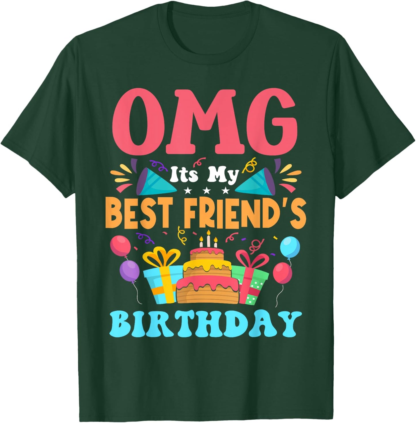 It's My Birthday Best Friend Gift Family Happy Birthday T-Shirt - T-Shirt | Forest