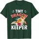 Tiny Dragon Keeper Leopard Gecko Lover Lizard Reptile Flower T-Shirt - T-Shirt | Forest