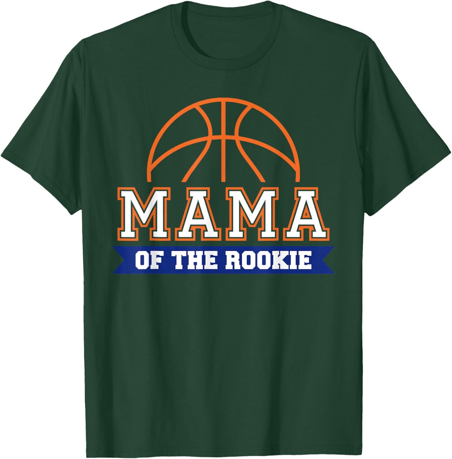Mama of Rookie 1st Birthday Basketball Theme Matching Party T-Shirt - T-Shirt | Forest