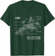 American Aircraft Stealth Fighter F35 lightning blueprint T-Shirt - T-Shirt | Forest