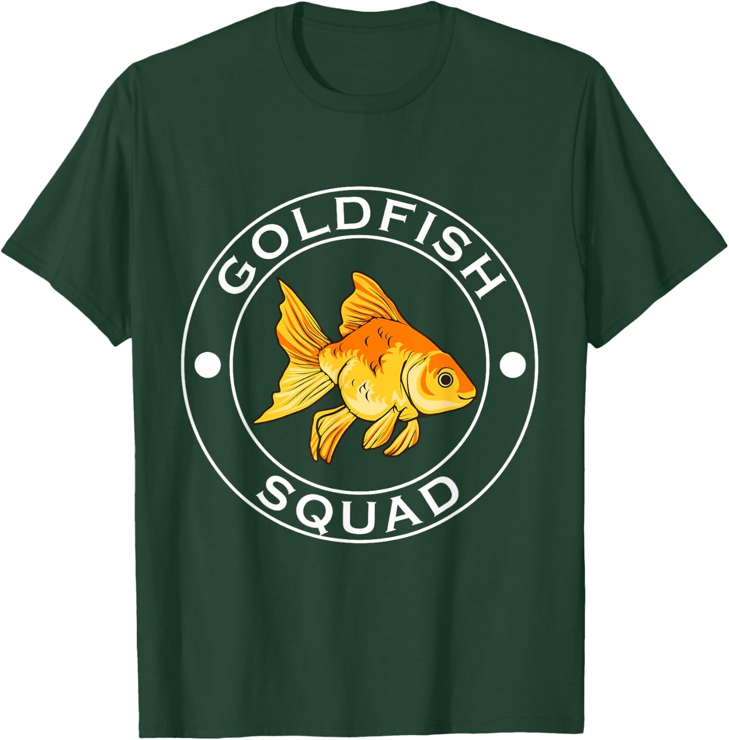 Goldfish Squad Cute Goldfish Swimming T-Shirt - T-Shirt | Forest