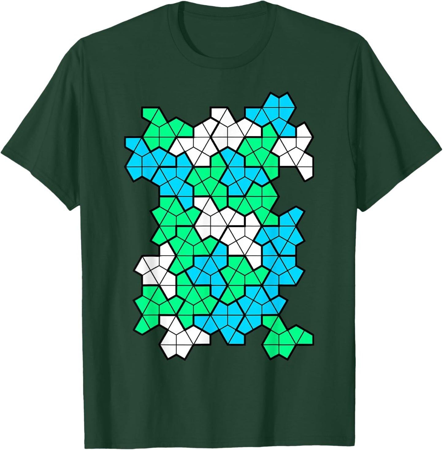 Nerdy Aperiodic Monotile Discovery Math Physics Teacher Men Women Girls Kids T-Shirt - T-Shirt | Forest