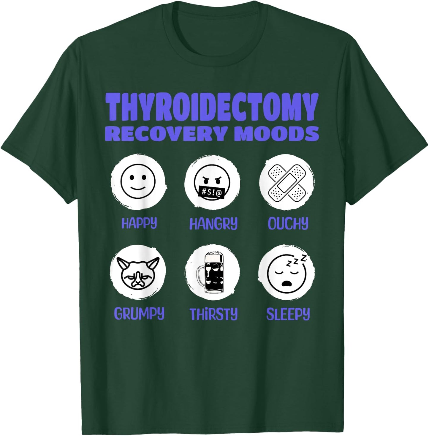 Funny Thyroidectomy And Thyroid Removal Surgery T-Shirt - T-Shirt | Forest