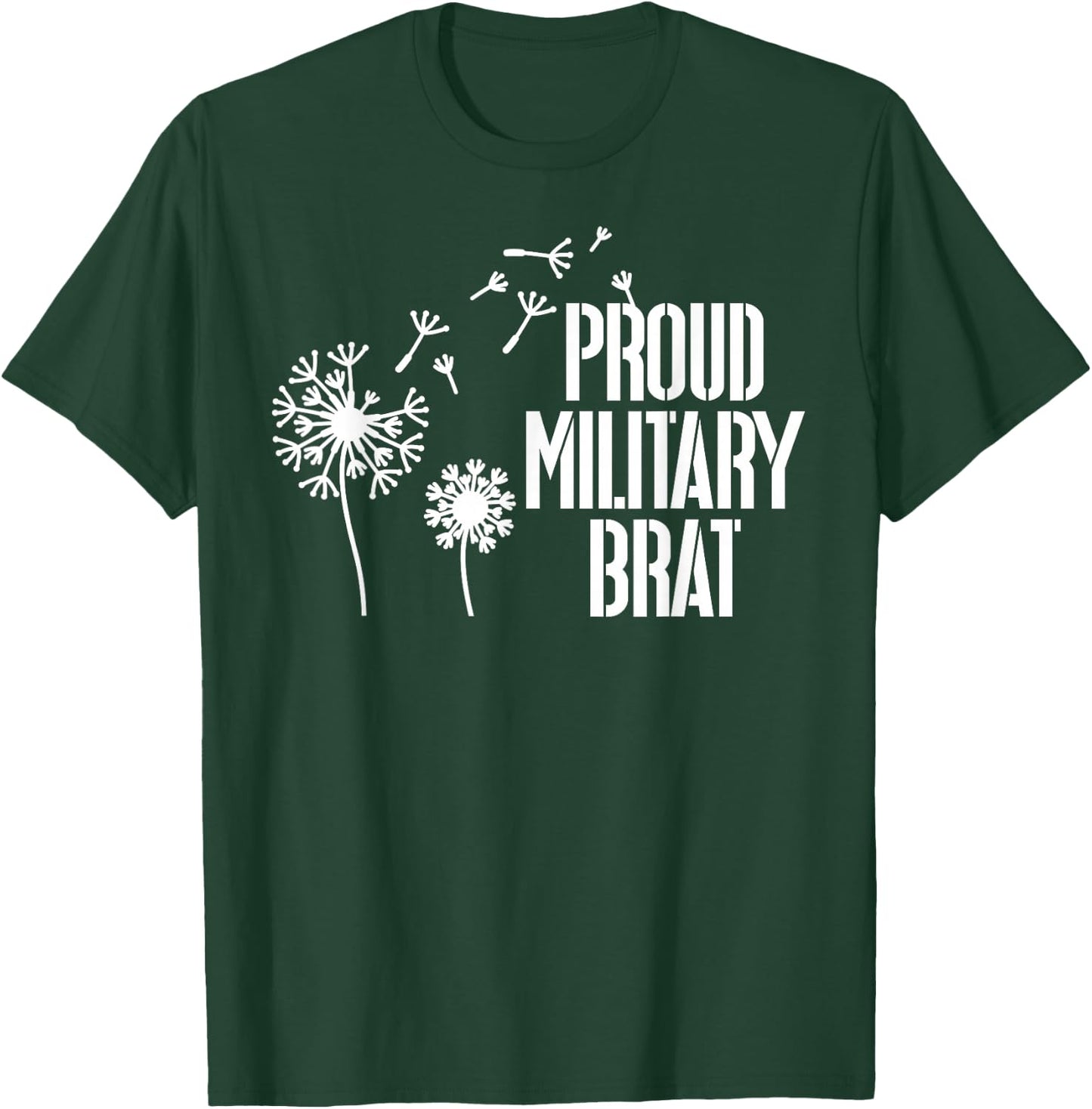 Proud Military Brat Military Child Month Purple Up T-Shirt - T-Shirt | Forest