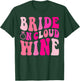 Bride On Cloud Wine Drinking Groovy Bachelorette Party T-Shirt - T-Shirt | Forest