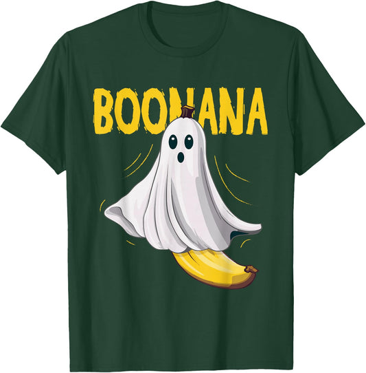 Boonana Ghost Banana Costume Adult Toddler Kids Halloween T-Shirt - T-Shirt | Forest