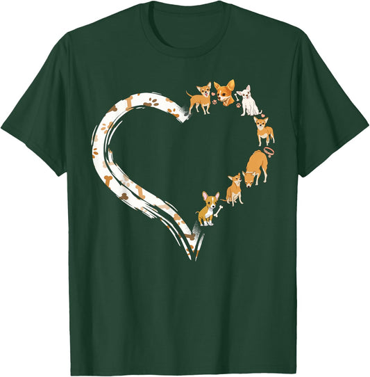 Chihuahua Chihuahueño Heart T-Shirt - T-Shirt | Forest