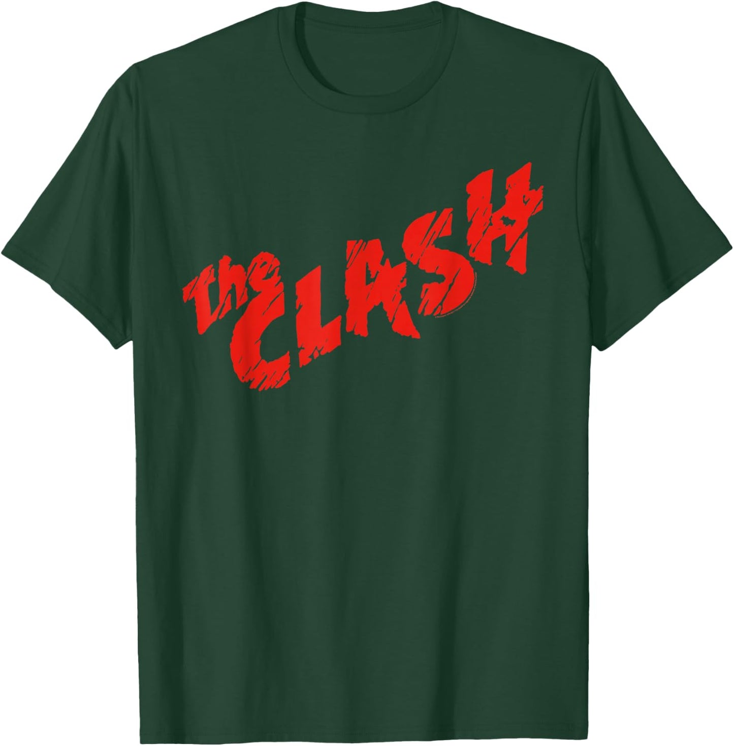 The Clash - Scratched Red Logo T-Shirt - T-Shirt | Forest