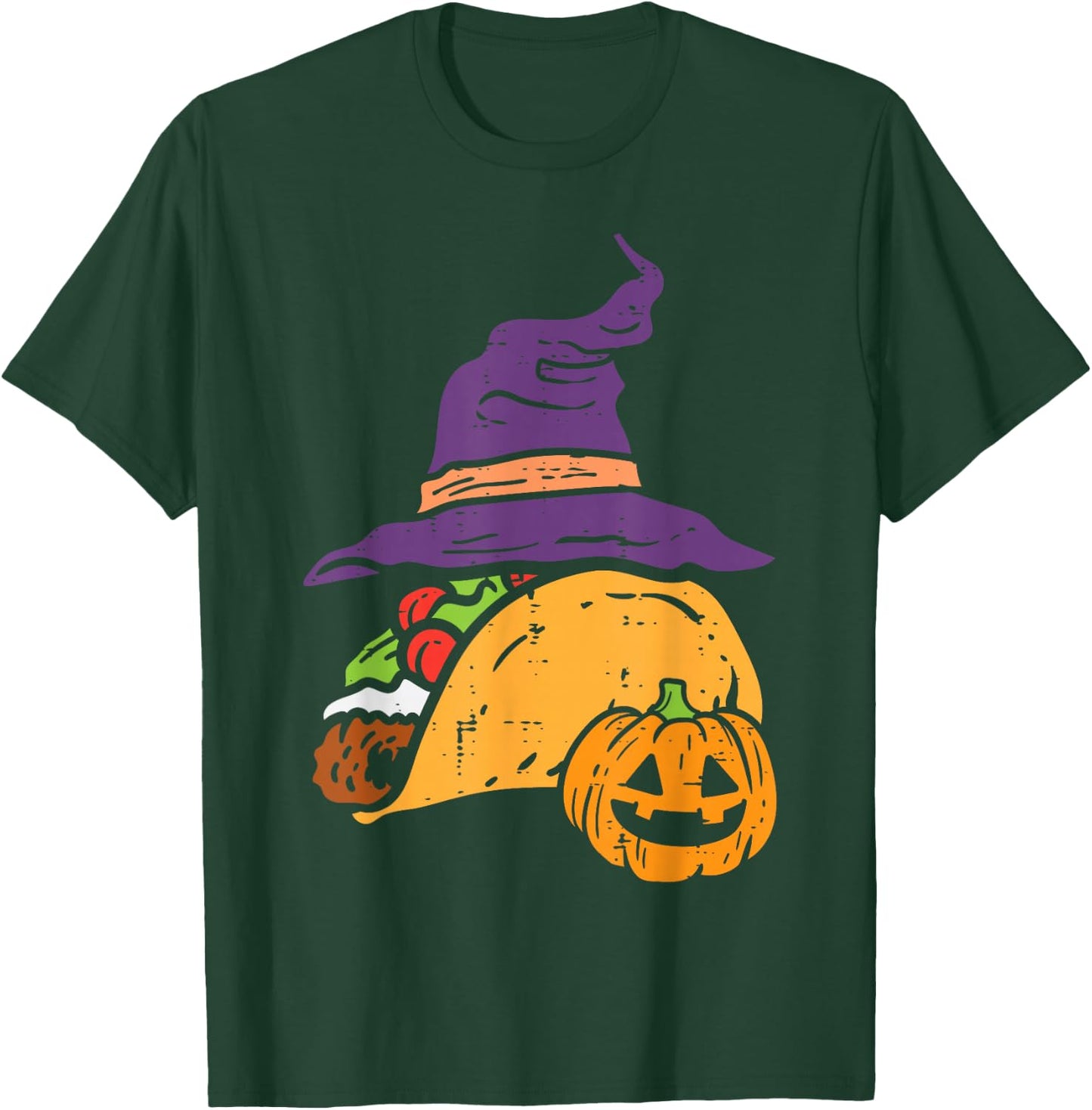 Halloween Taco Funny Mexican Food Costume Men Women Kids T-Shirt - T-Shirt | Forest
