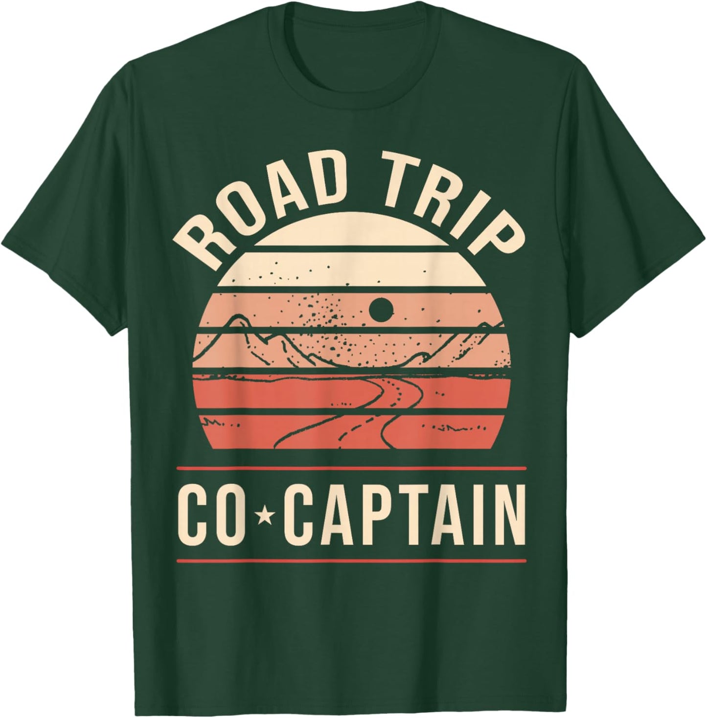 Road Trip Co Captain Road Trip T-Shirt - T-Shirt | Forest