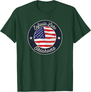Eufaula Lake - Patriotic Oklahoma Souvenir T-Shirt - T-Shirt | Forest