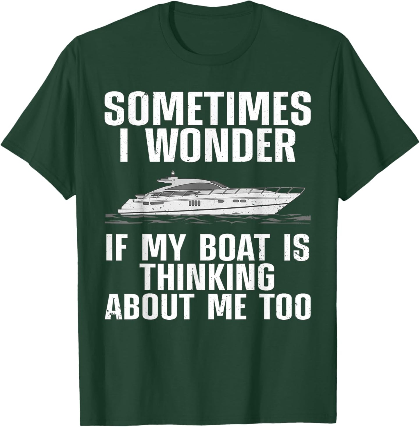 Funny Boat Art Women Boating Watercraft Boat Owner T-Shirt - T-Shirt | Forest