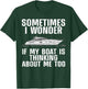 Funny Boat Art Women Boating Watercraft Boat Owner T-Shirt - T-Shirt | Forest