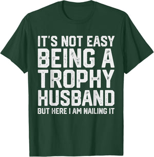 Vintage Funny Wedding Anniversary Design For Husband T-Shirt - T-Shirt | Forest