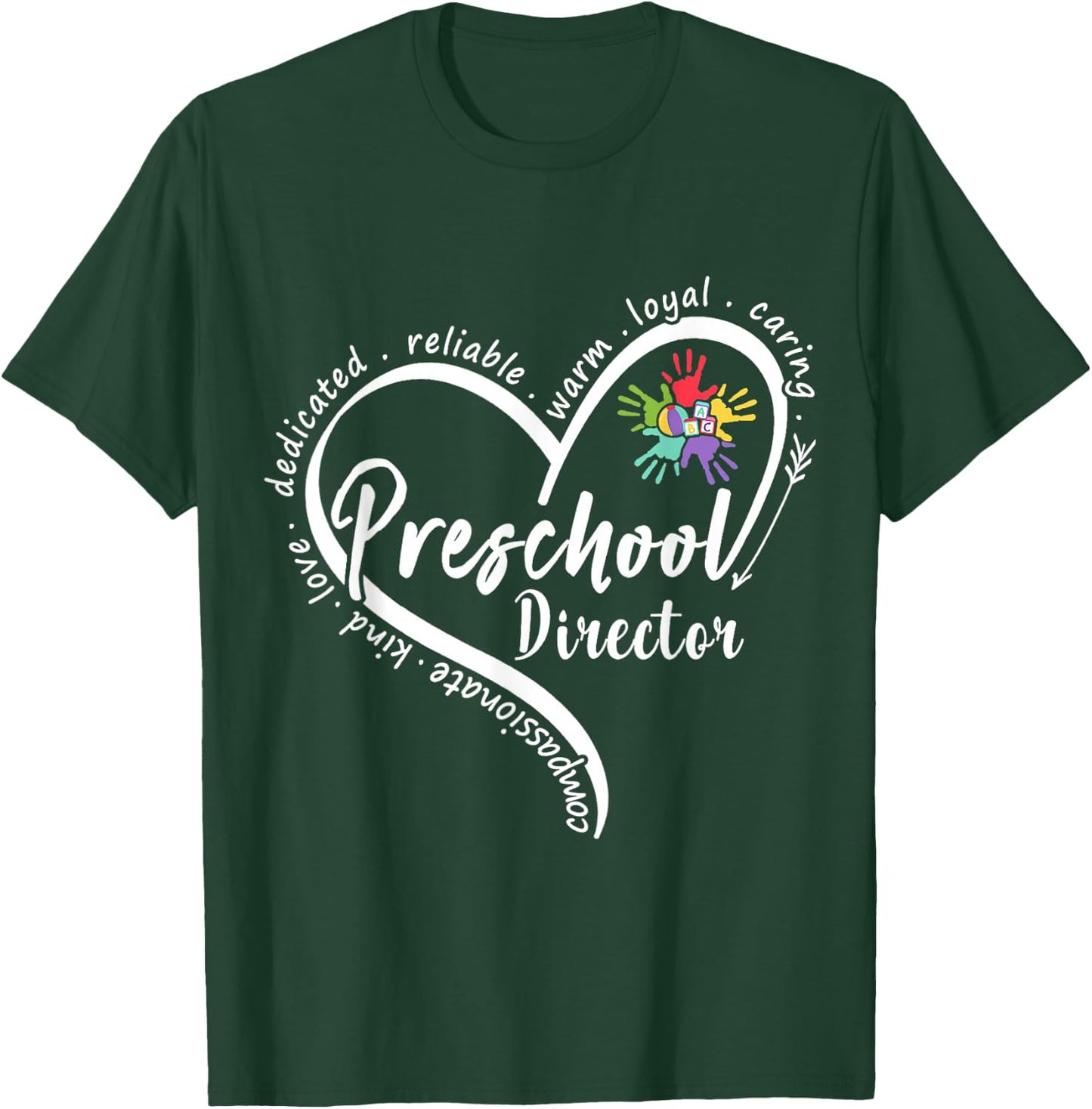 Preschool Director Assistant Back to School Daycare Thank T-Shirt - T-Shirt | Forest