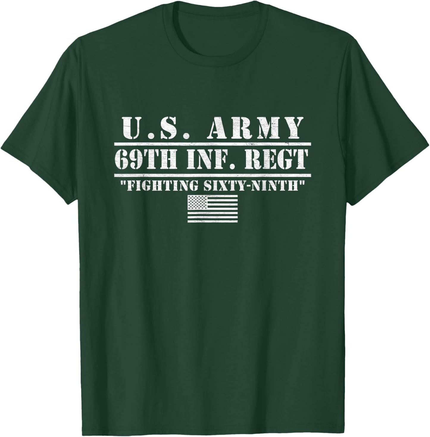 69th Infantry Regiment 69th Inf Regt Fighting Sixty-Ninth T-Shirt - T-Shirt | Forest