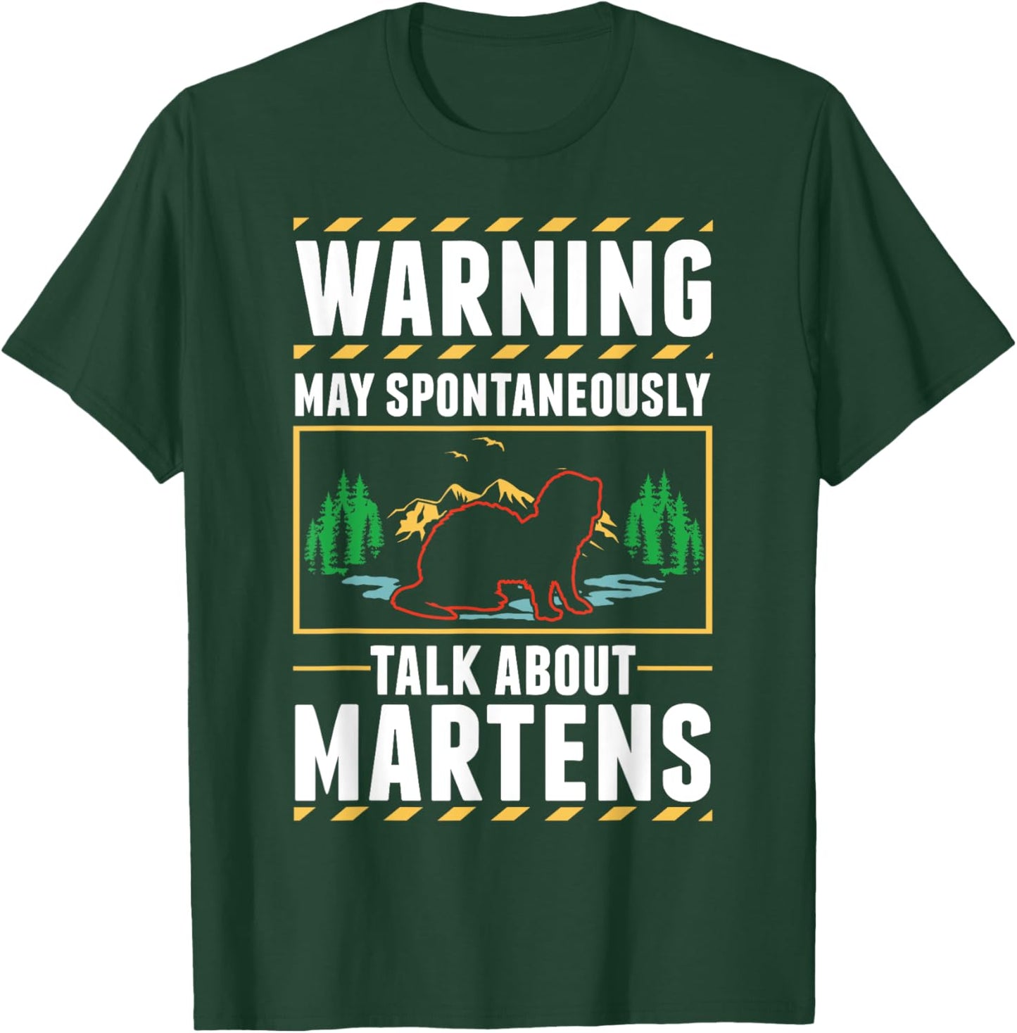 Marten Badger Pine Marten T-Shirt - T-Shirt | Forest