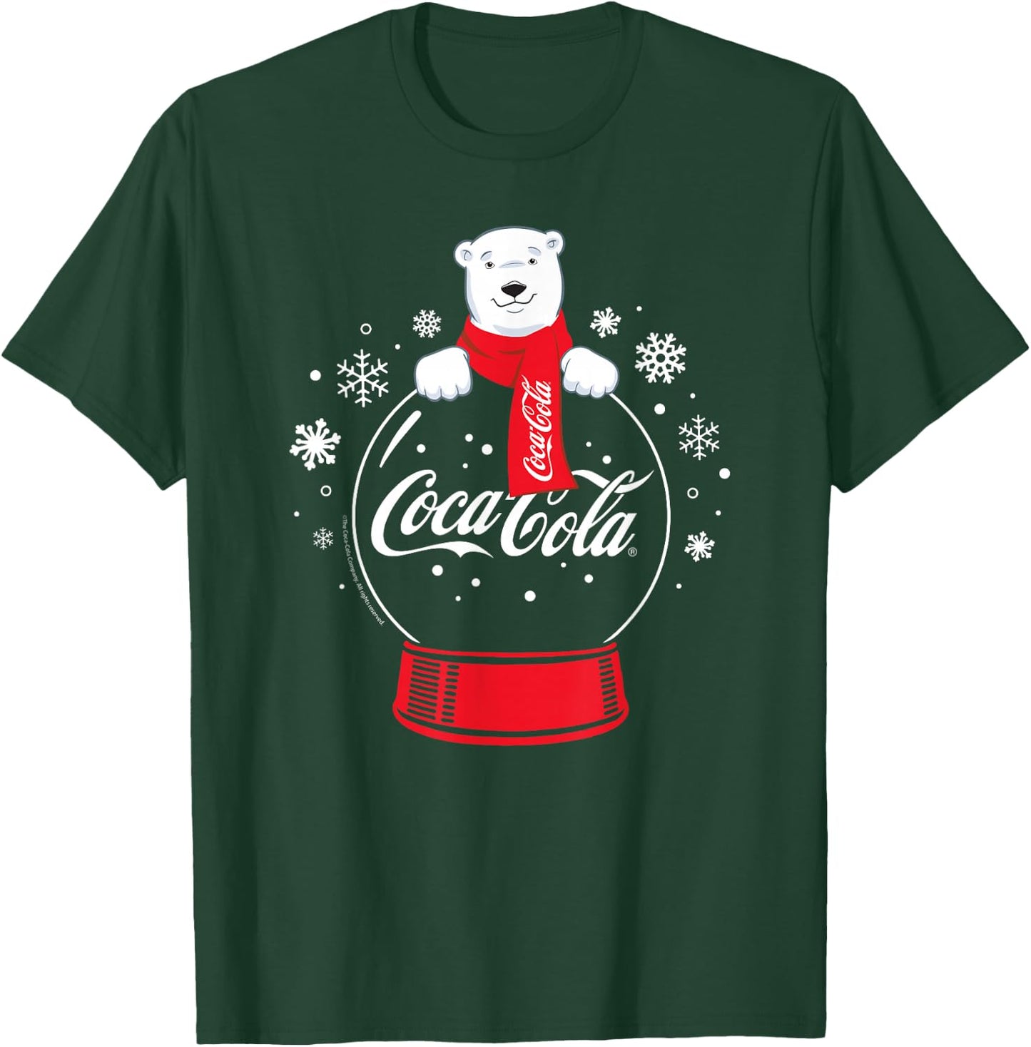 Coca-Cola - Polar Bear Snowglobe T-Shirt - T-Shirt | Forest