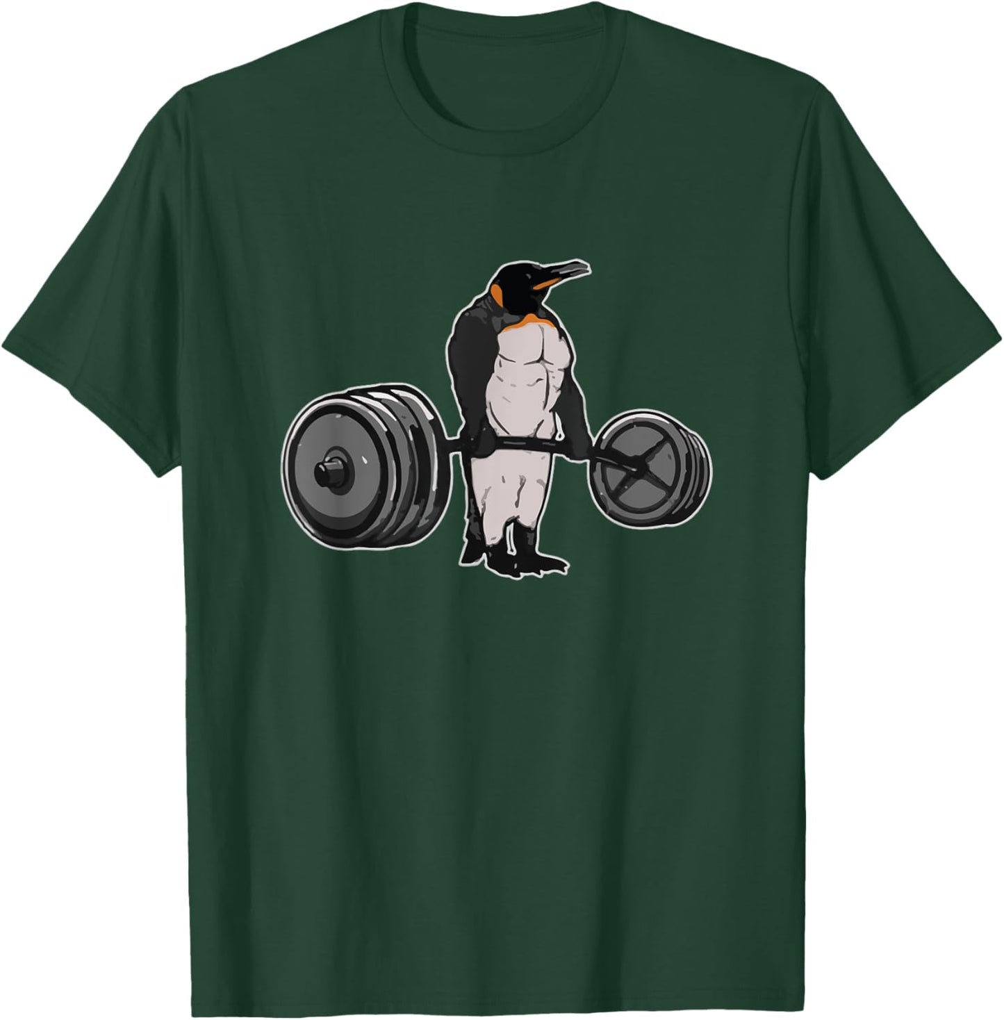 Penguin Deadlift Gym Weightlifting Powerlifting T-Shirt - T-Shirt | Forest