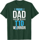 Proud T1D Diabetes Warrior Dad Type 1 Diabetes Fighter Dad T-Shirt - T-Shirt | Forest