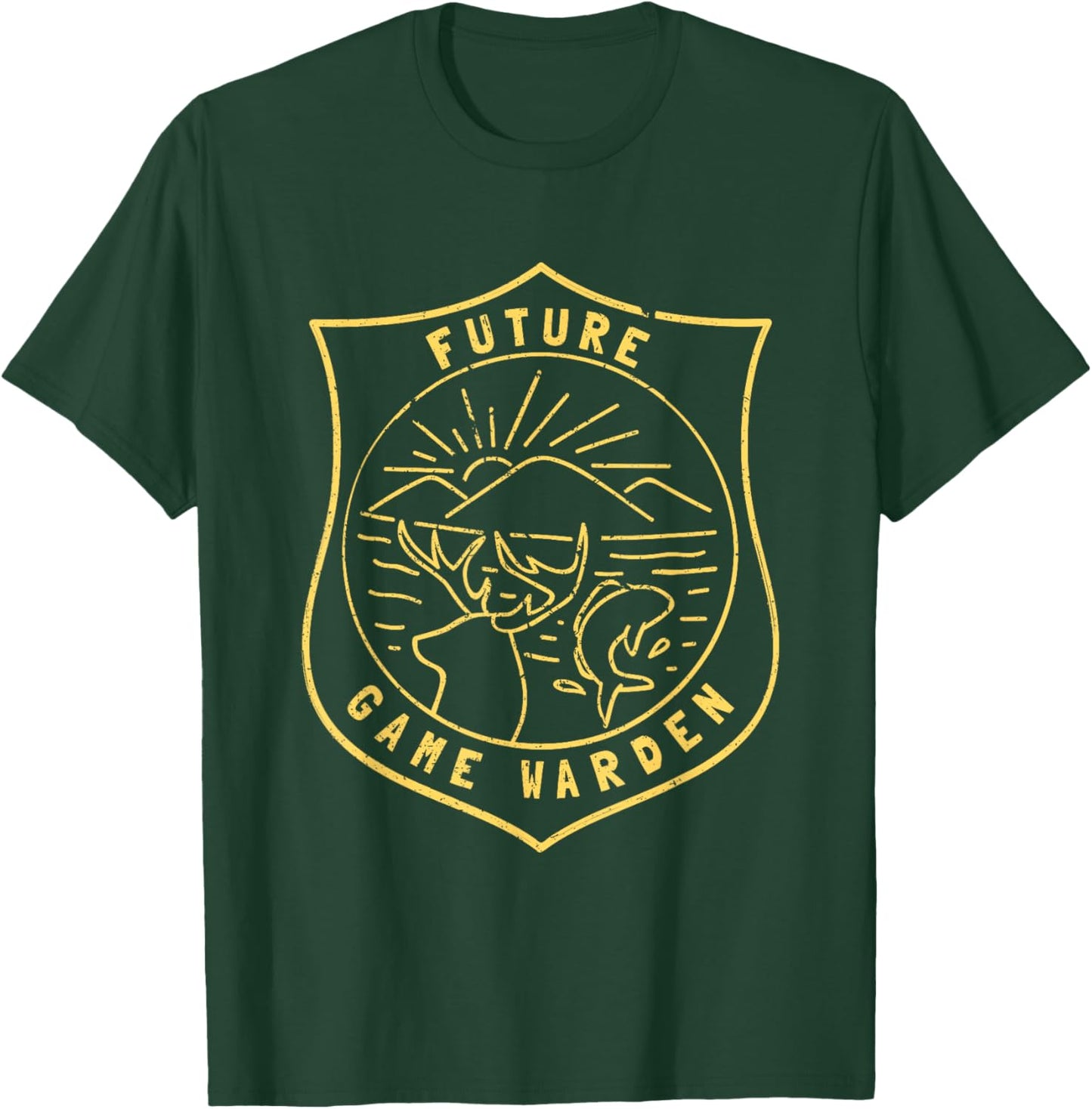 Future Game Warden Wildlife Officer Kids Son Daughter T-Shirt - T-Shirt | Forest