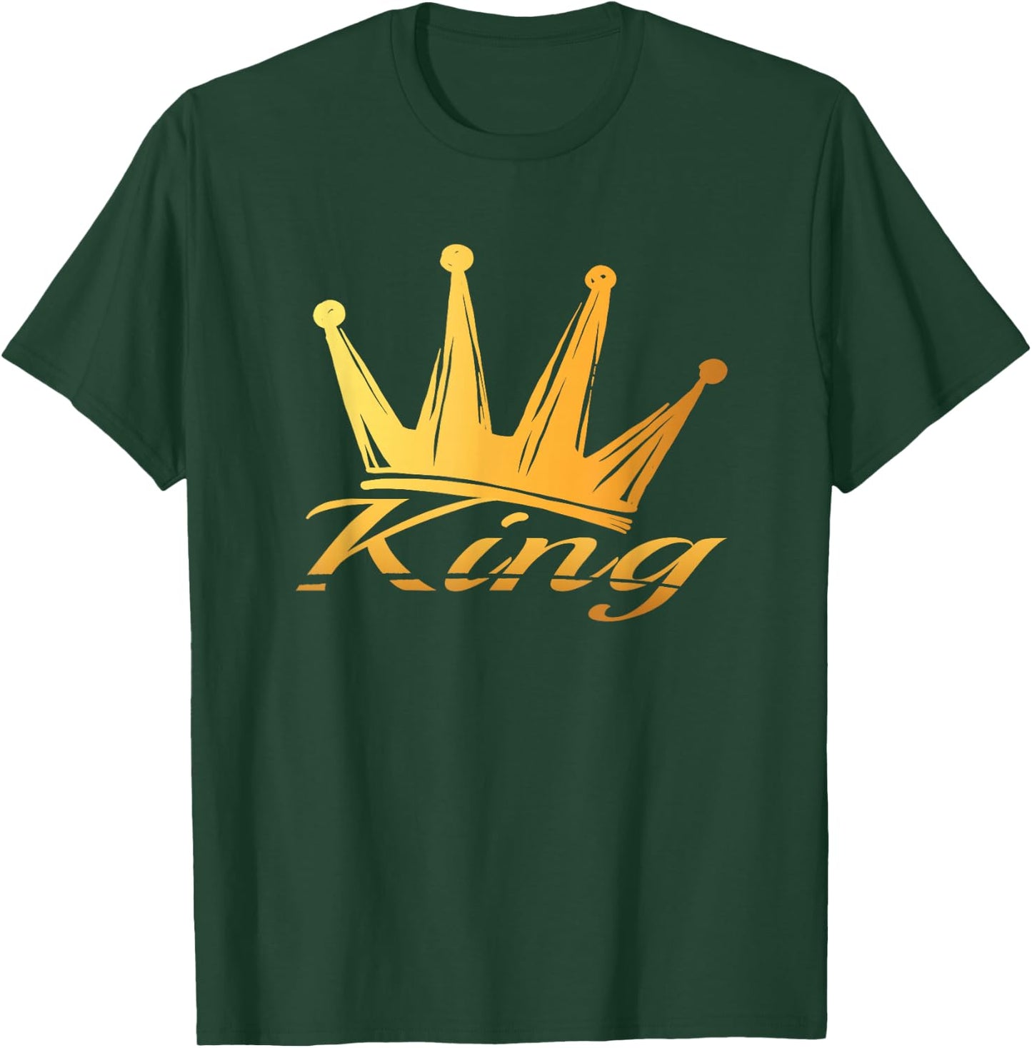 Crown with writing KING T-Shirt - T-Shirt | Forest