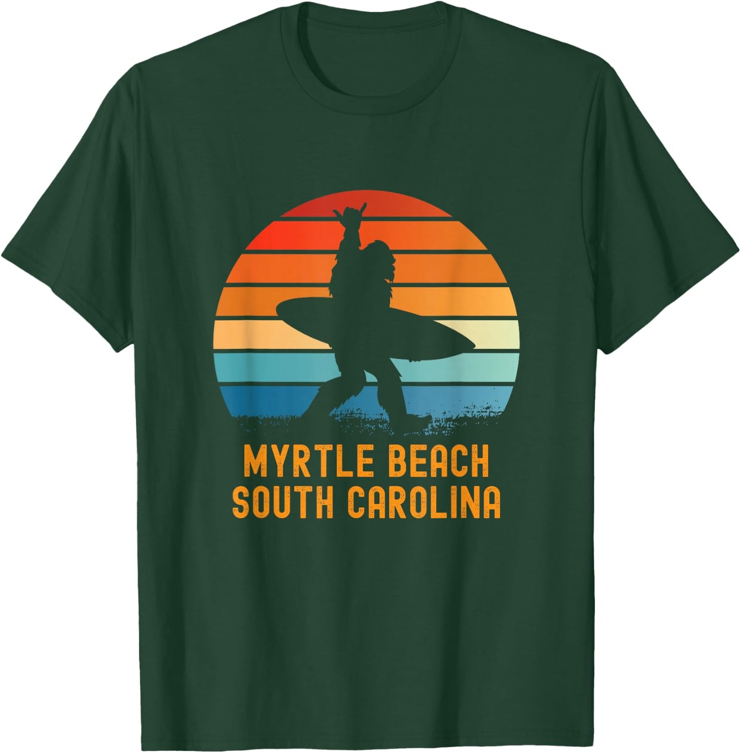 Myrtle Beach - South Carolina Sasquatch Souvenir T-Shirt - T-Shirt | Forest