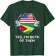 Half American Half Guyanese USA Guyana Flag T-Shirt - T-Shirt | Forest