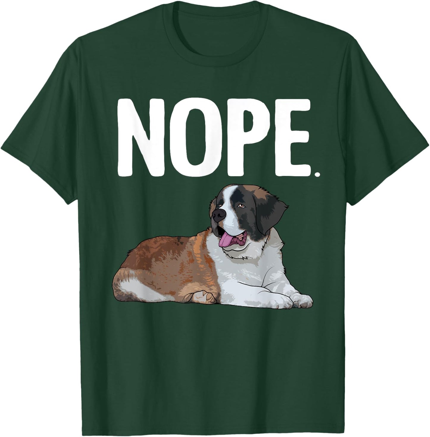 Funny Saint Bernard Art Women St. Bernard Dog Lovers T-Shirt - T-Shirt | Forest