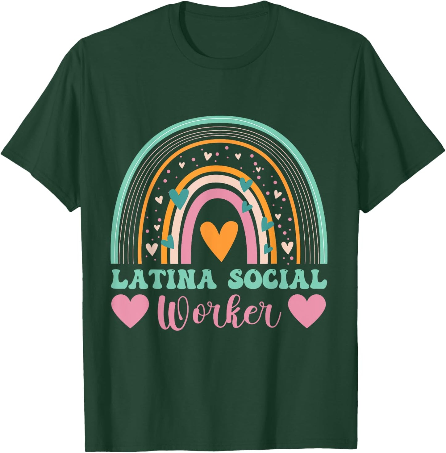 Funny women appreciation Latina school social worker T-Shirt - T-Shirt | Forest
