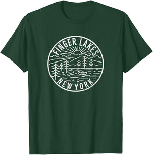 Finger Lakes New York T-Shirt - T-Shirt | Forest