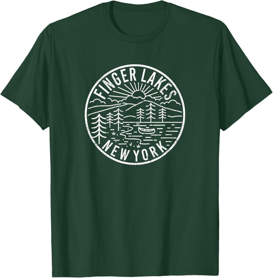 Finger Lakes New York T-Shirt - T-Shirt | Forest