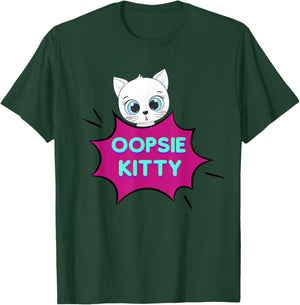 Oopsie Kitty T-Shirt - T-Shirt | Forest