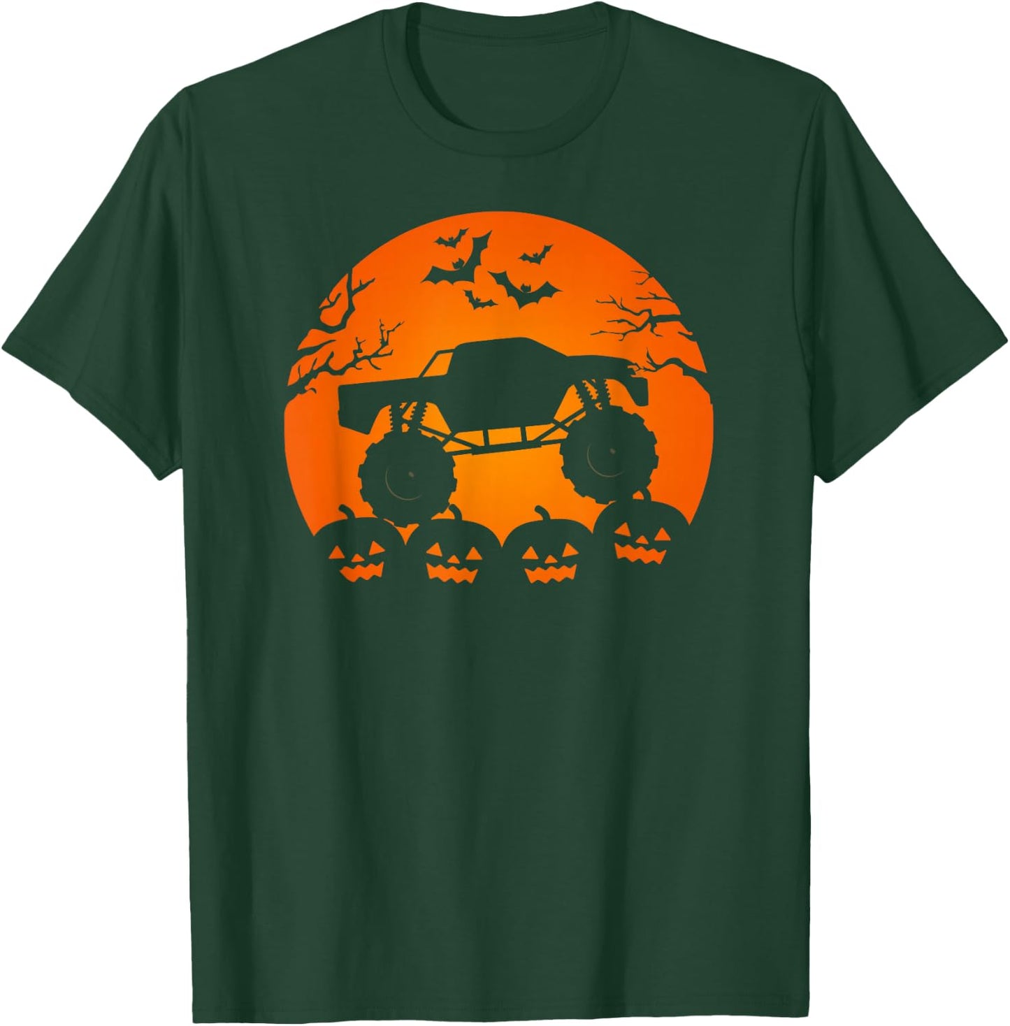 Monster Truck Trick Or Treat I Halloween T-Shirt - T-Shirt | Forest