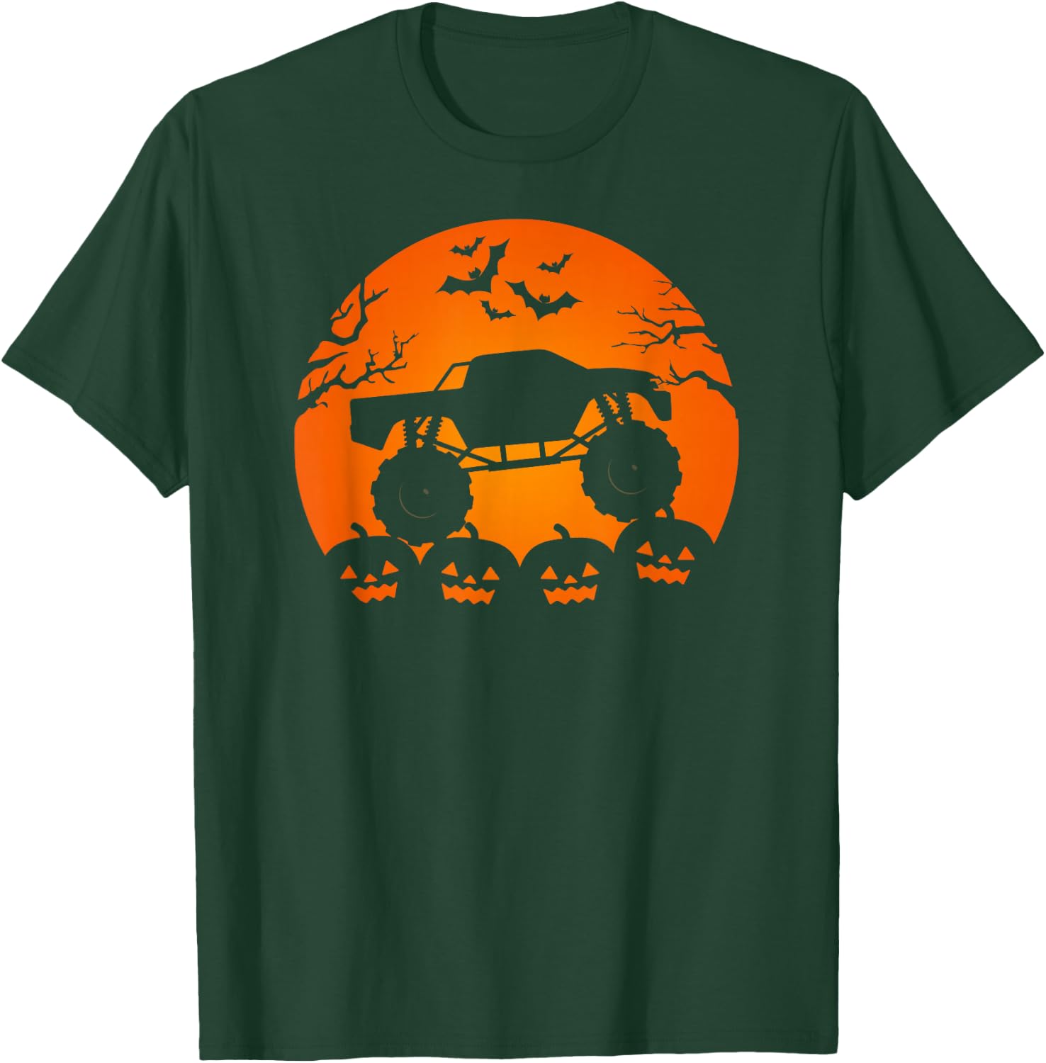 Monster Truck Trick Or Treat I Halloween T-Shirt - T-Shirt | Forest