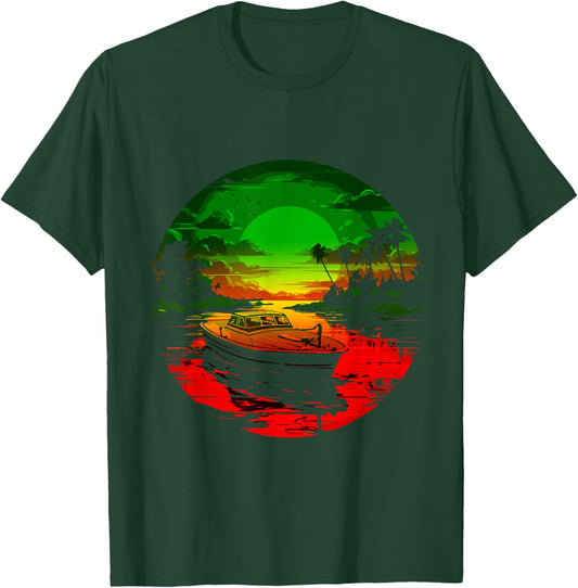 Reggae Music Rastafarian Sunset Rastafari Roots Reggae T-Shirt - T-Shirt | Forest