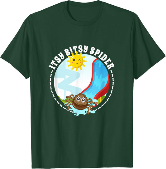 Itsy Bitsy - Kids Spider Nursery Rhyme Halloween Costume T-Shirt - T-Shirt | Forest