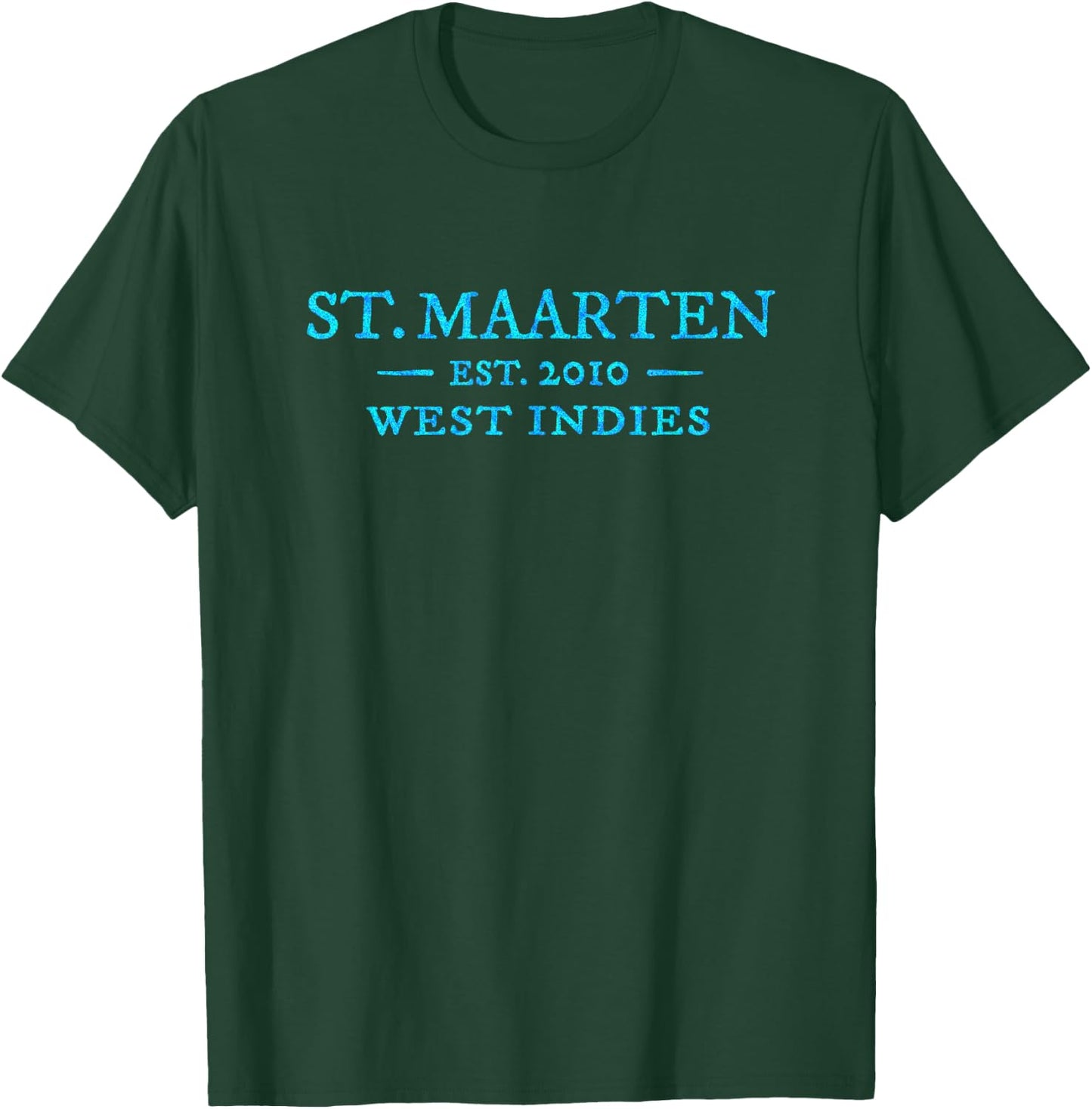 St Maarten Colorful Throwback Letter Souvenir T-Shirt - T-Shirt | Forest