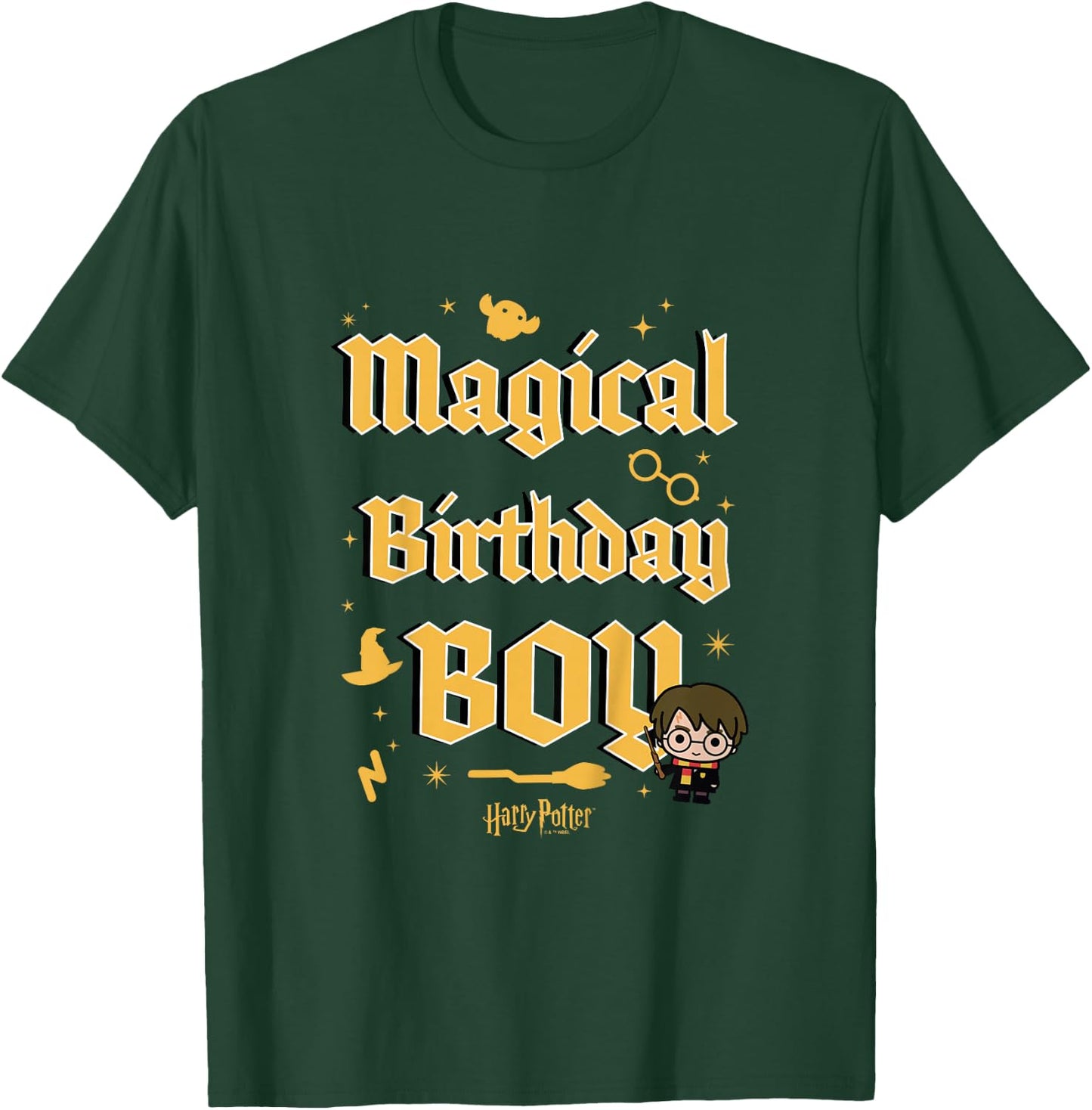 Kids Harry Potter Magical Birthday Boy Chibi Harry Poster Youth T-Shirt - T-Shirt | Forest