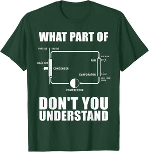Cool HVAC Design Women Air Conditioning Ventilation T-Shirt - T-Shirt | Forest