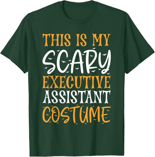 This Is My Scary Executive Assistant Costume Funny Halloween T-Shirt - T-Shirt | Forest