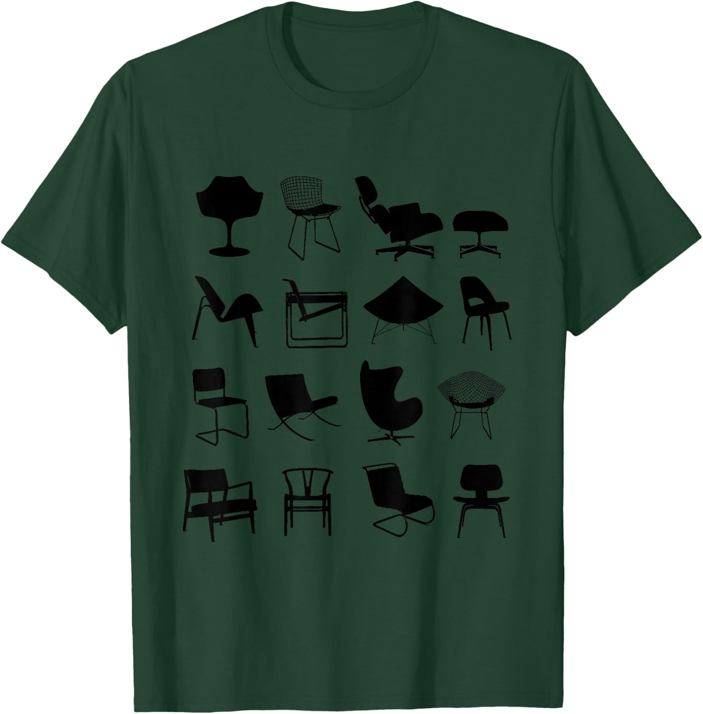 Take a seat Mid Century Modern Chair T-Shirt - T-Shirt | Forest