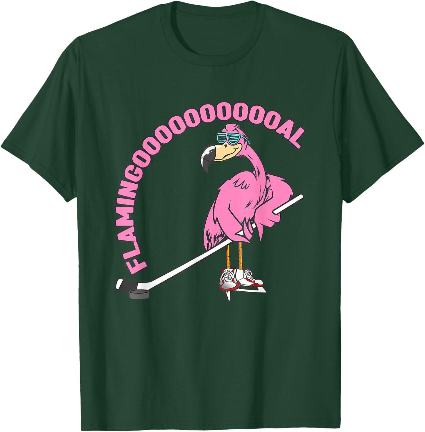 Flamingooooal Flamingo Men or Women Ice Hockey T-Shirt - T-Shirt | Forest