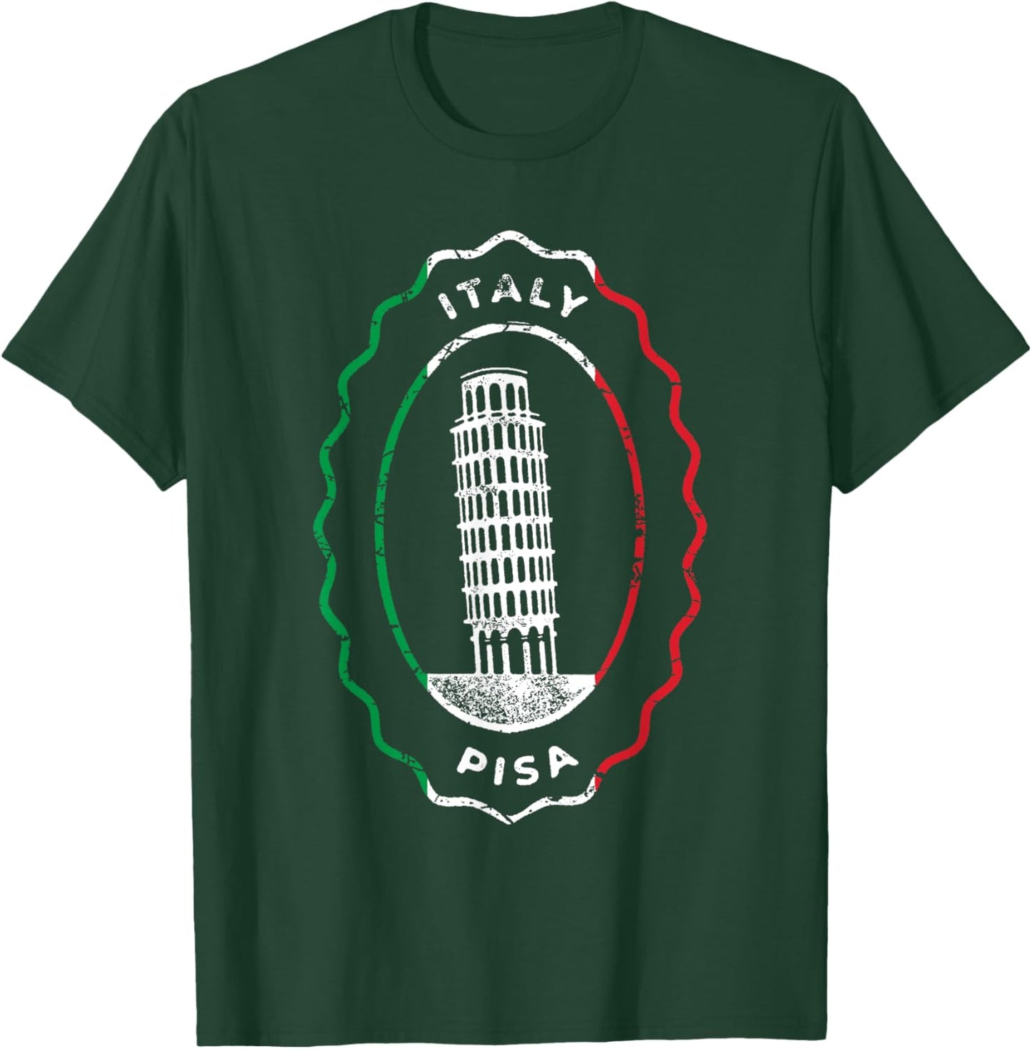 The Leaning Tower of Pisa Italy Italia Roman Ancient Rome T-Shirt - T-Shirt | Forest