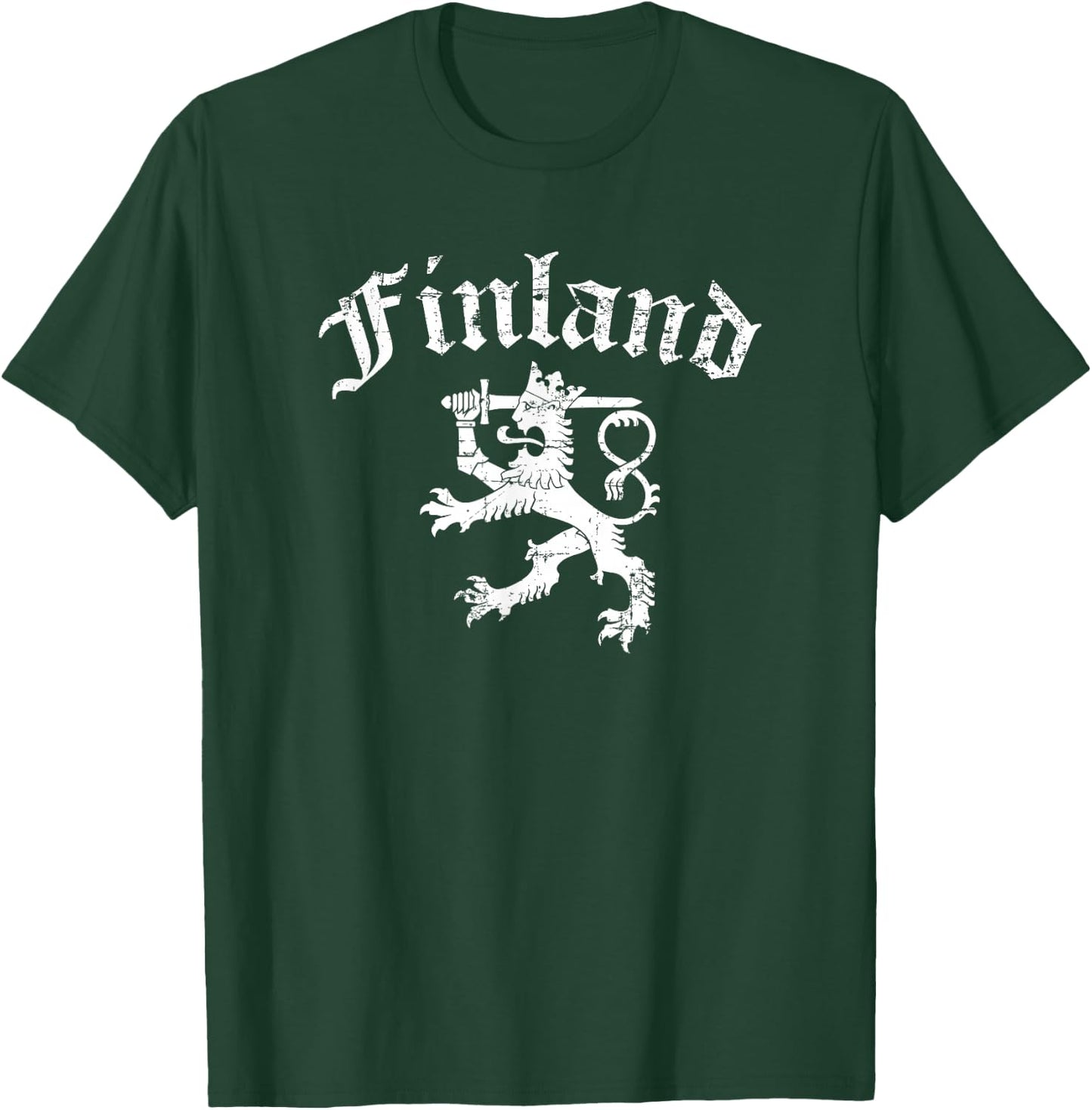 Finland Lion Symbol Finnish Pride T-Shirt - T-Shirt | Forest