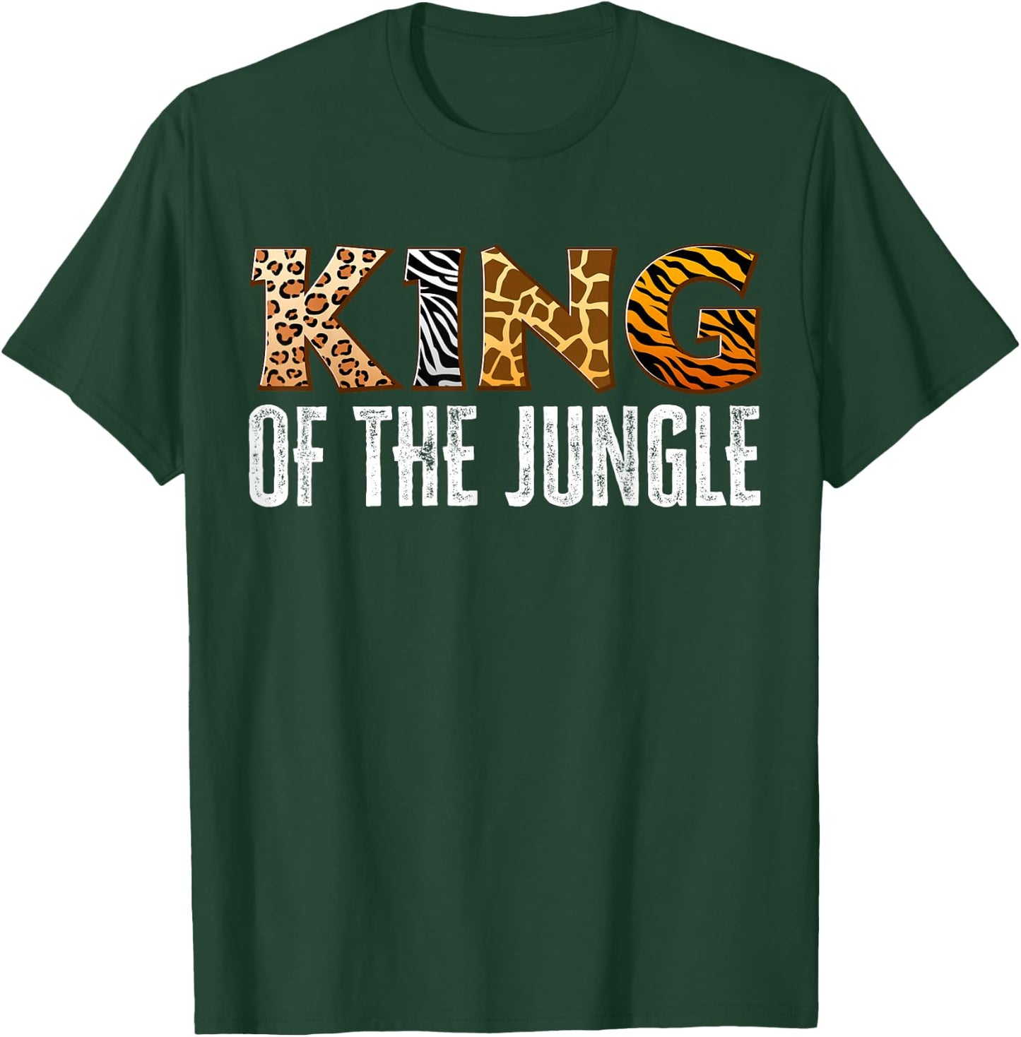 King of The Jungle Zoo Safari Squad Family Birthday Party T-Shirt - T-Shirt | Forest