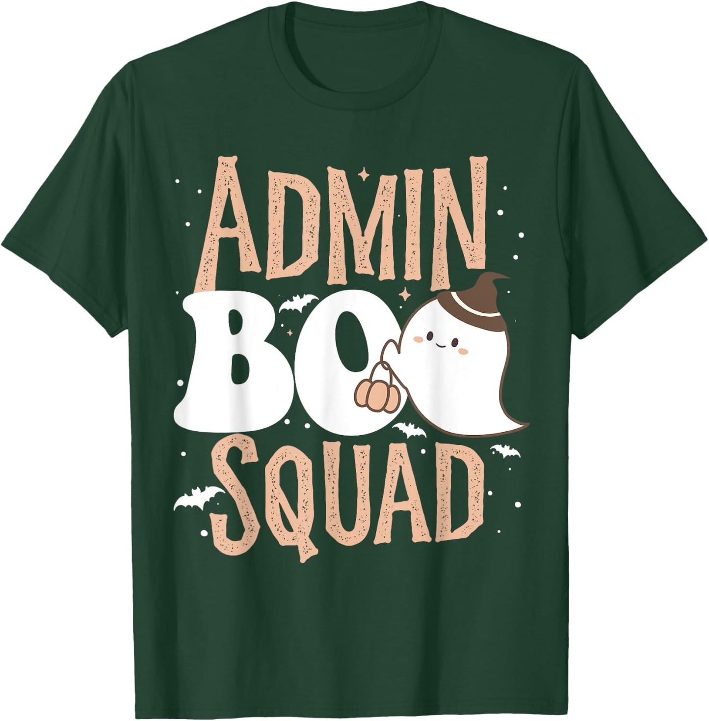 Funny Cute Halloween School Admin BOO Squad Costume T-Shirt - T-Shirt | Forest