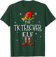 The TK Teacher Elf Squad Funny Groupe Matching Christmas T-Shirt - T-Shirt | Forest